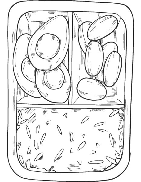 Lunch Box coloring page image