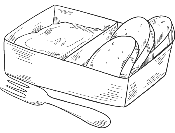 Lunch Box coloring page image