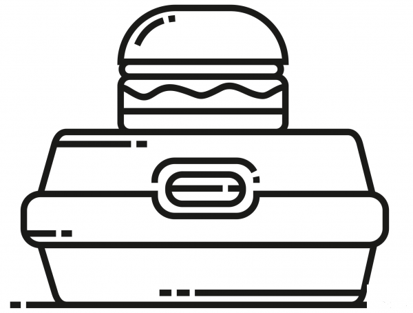 Lunchbox coloring page image