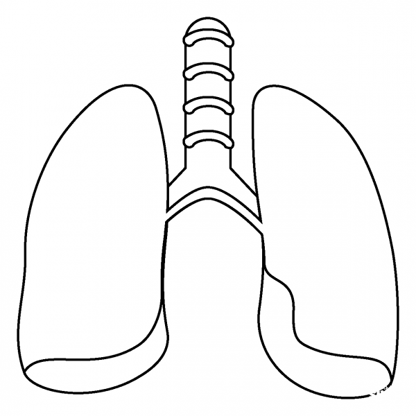 Lungs Emoji coloring page image