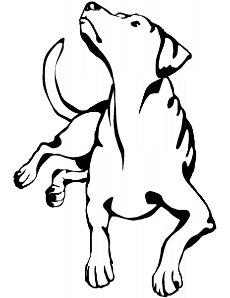 Lying Dog coloring page image