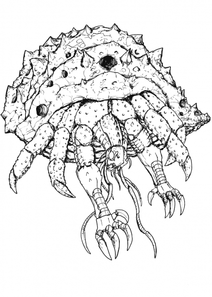 Lyven the Monitor coloring page image