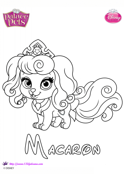 Macaron Princess coloring page image