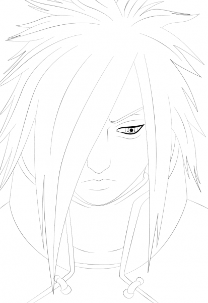 Madara Uchiha coloring page image