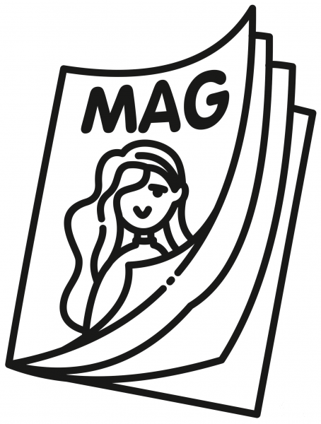 Magazine coloring page image