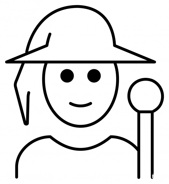 Mage Emoji coloring page image