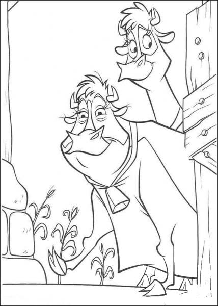 Maggie and Grace coloring page image