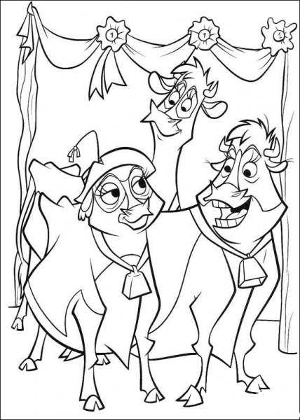 Maggie, Grace and Mrs. Calloway coloring page image