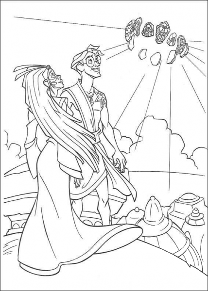 Magic stones coloring page image