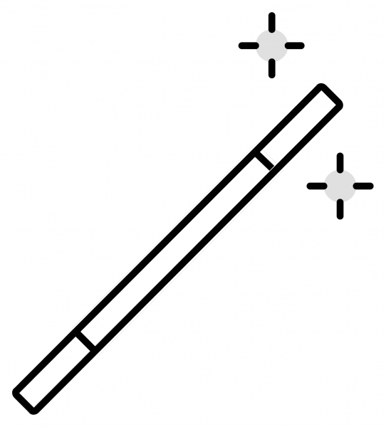 Magic Wand Emoji coloring page image