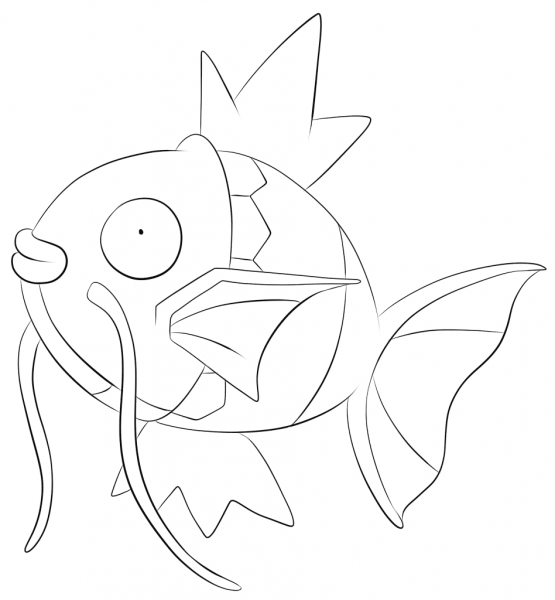 Magikarp coloring page image