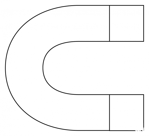 Magnet Emoji coloring page image