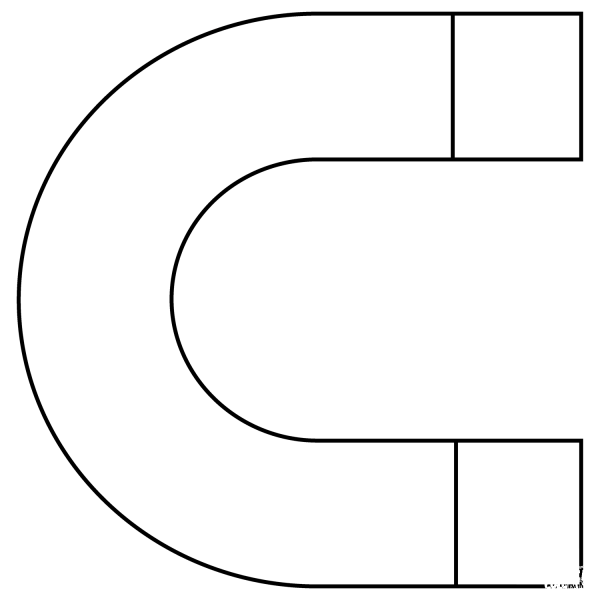 Magnet Emoji coloring page image