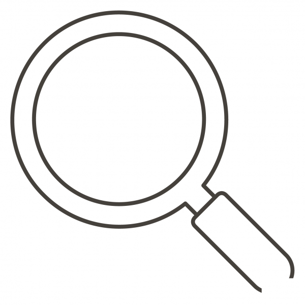 Magnifying Glass Tilted Left coloring page image