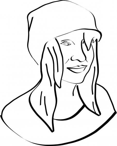 Maia coloring page image