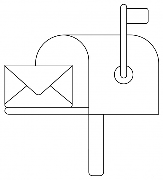 Mailbox coloring page - ColouringPages