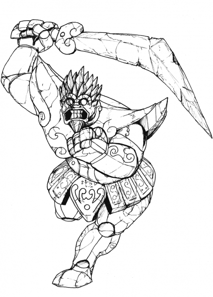Majin Tuol coloring page image