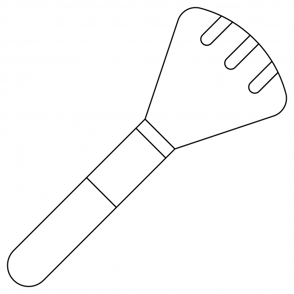 Makeup Brush coloring page image