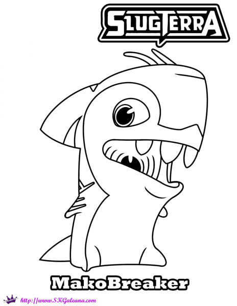 Makobreaker coloring page image