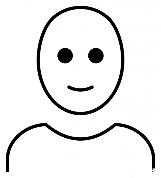 Man Bald Emoji coloring page image