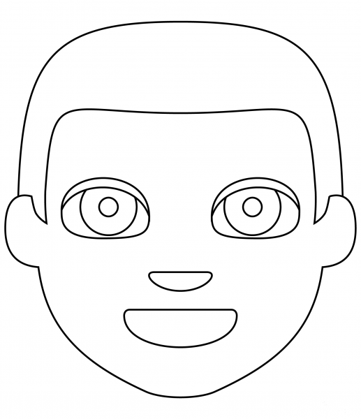 Man coloring page image