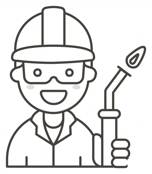Man Factory Worker coloring page image