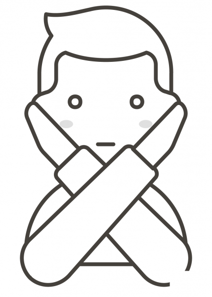 Man Gesturing No coloring page image