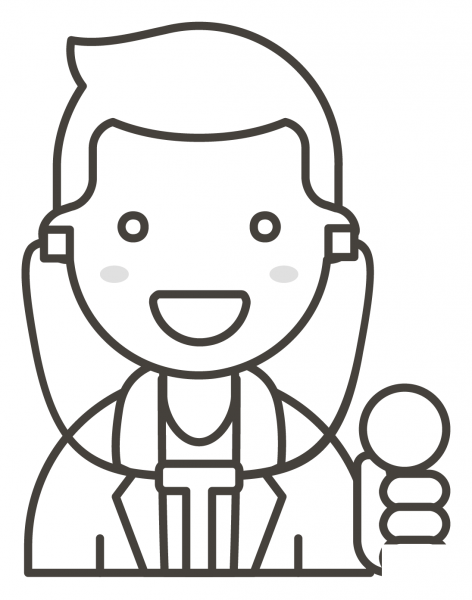 Man Health Worker coloring page image