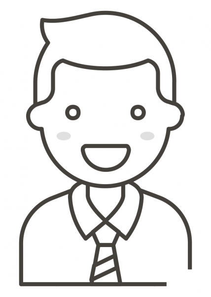 Man Office Worker coloring page image
