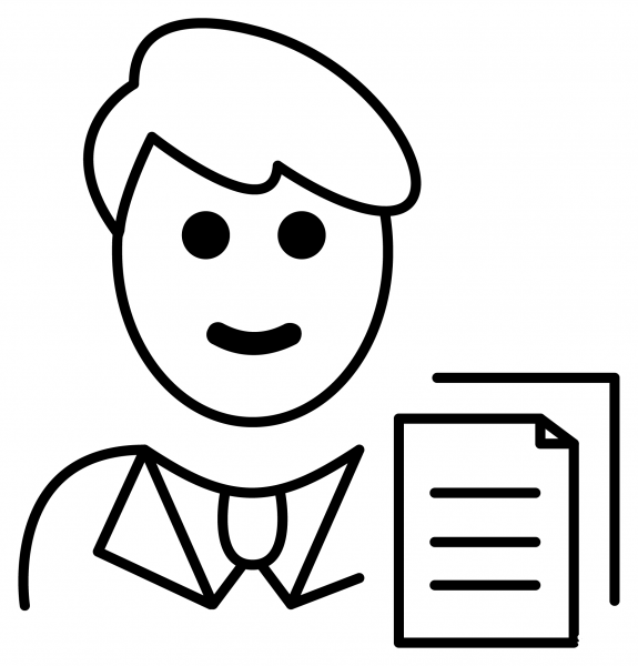Man Office Worker Emoji coloring page image