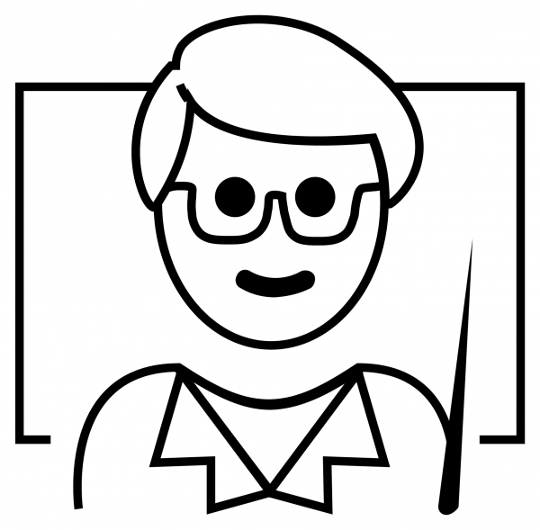Man Teacher Emoji coloring page image