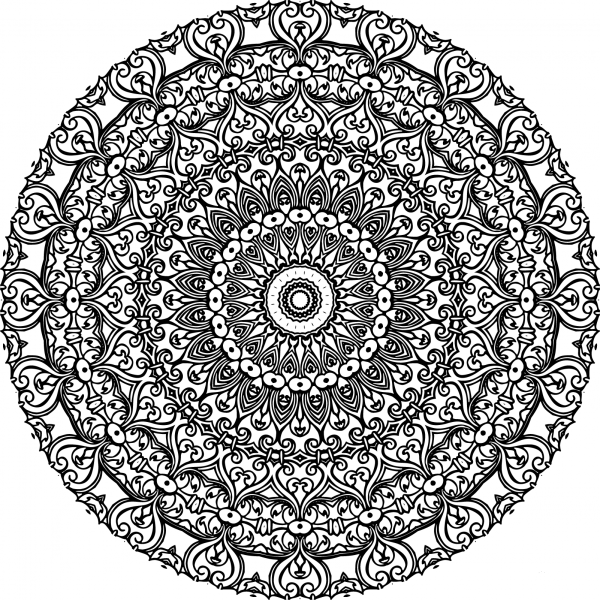 Mandala coloring page image