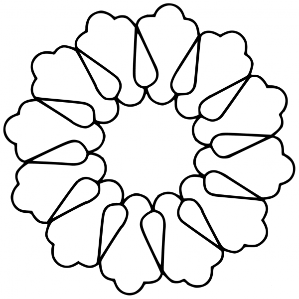 Mandala coloring page image