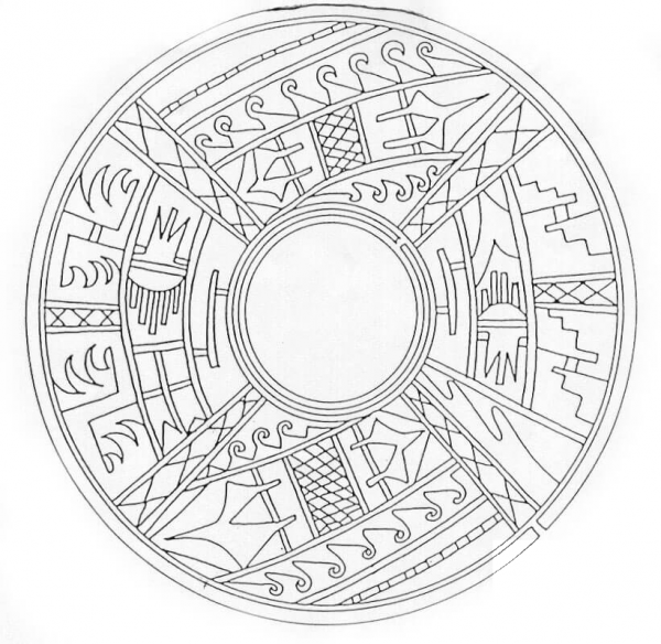 Mandala coloring page image