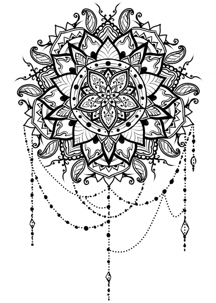 Mandala coloring page image