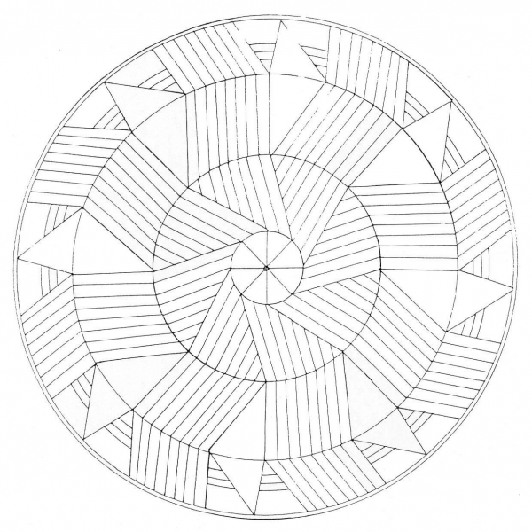 Mandala coloring page image