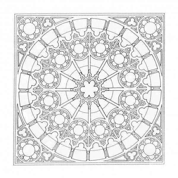 Mandala coloring page image