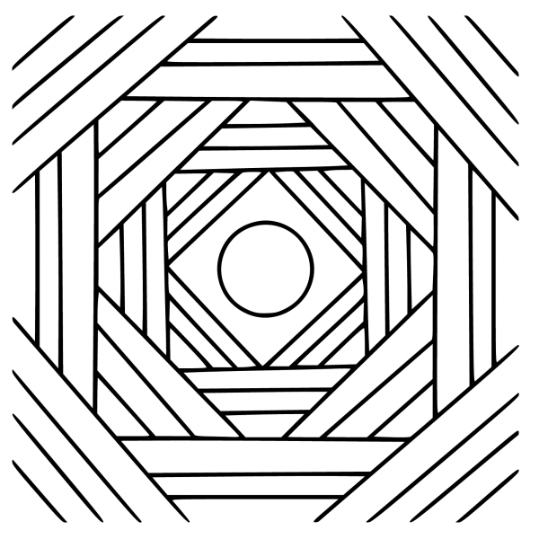 Mandala coloring page image