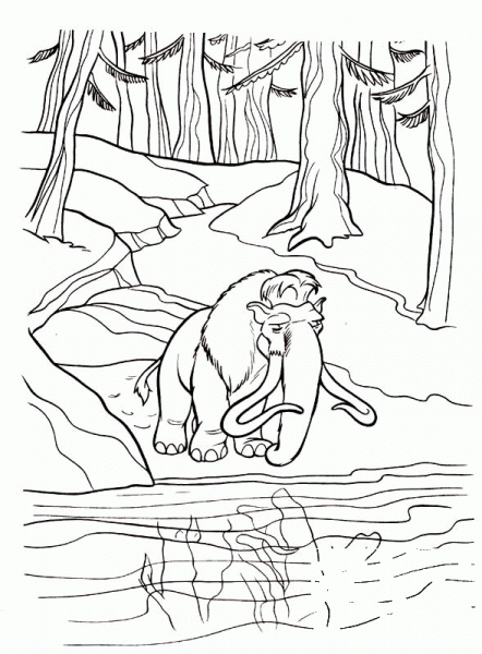 Manfred Reflection  coloring page image