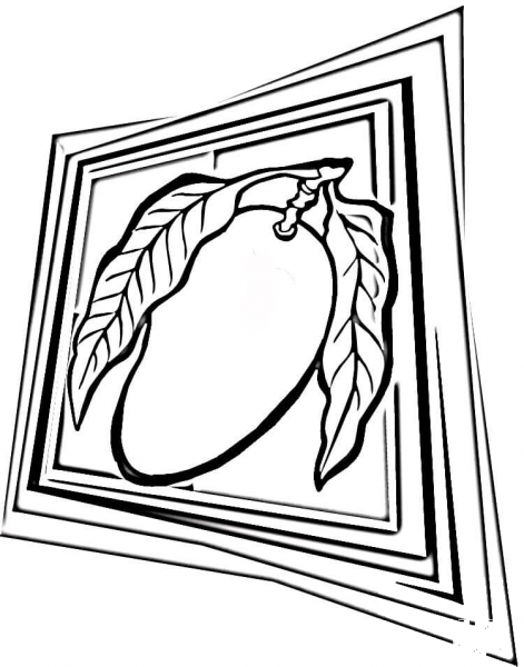 Mango  coloring page image