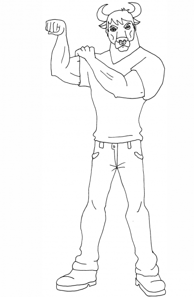 Manny coloring page image