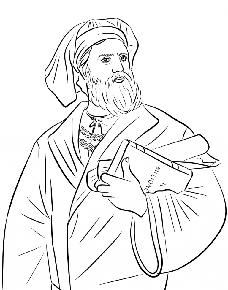 Marco Polo coloring page - ColouringPages