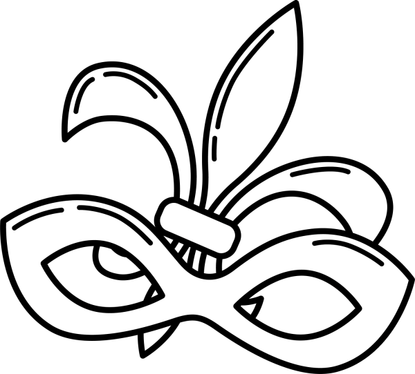 Mardi Gras coloring page image