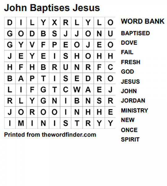Mark 1.4 Word Search coloring page image