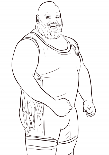 Mark Henry coloring page image