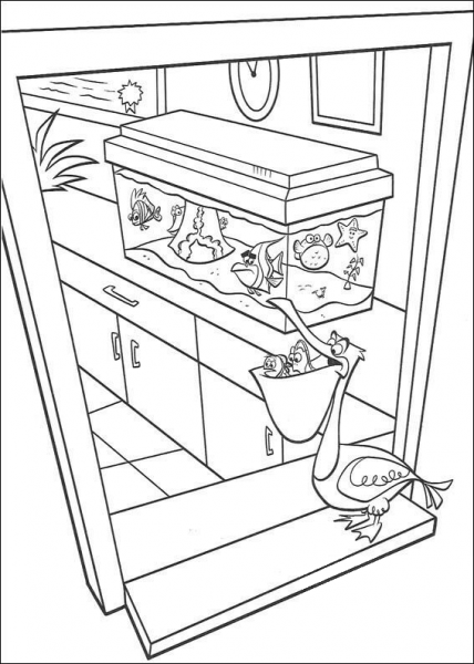 Marlin Found Nemo  coloring page image