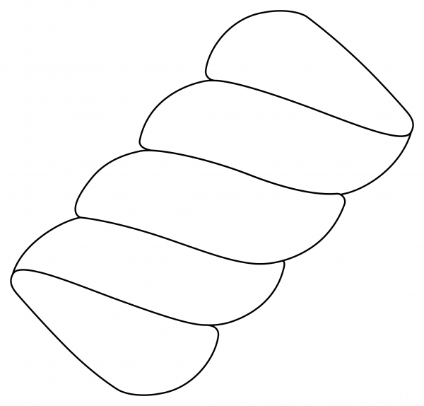 Marshmallow coloring page image