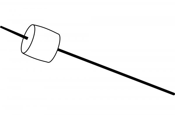 Marshmallow coloring page image