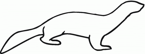Marten Outline coloring page image