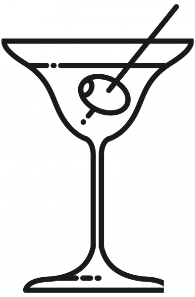Martini coloring page image